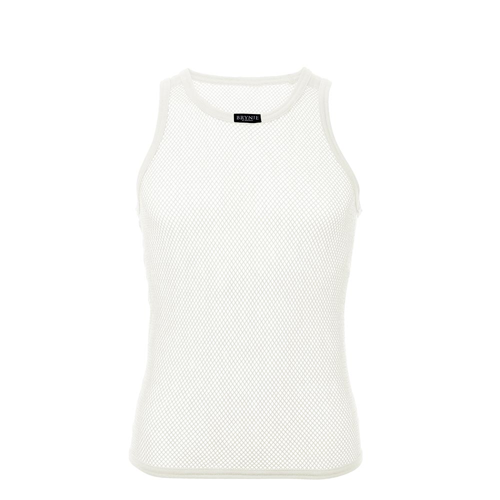 Unisex Wool Thermo A-Shirt Singlet Base Layer - Off White, M image
