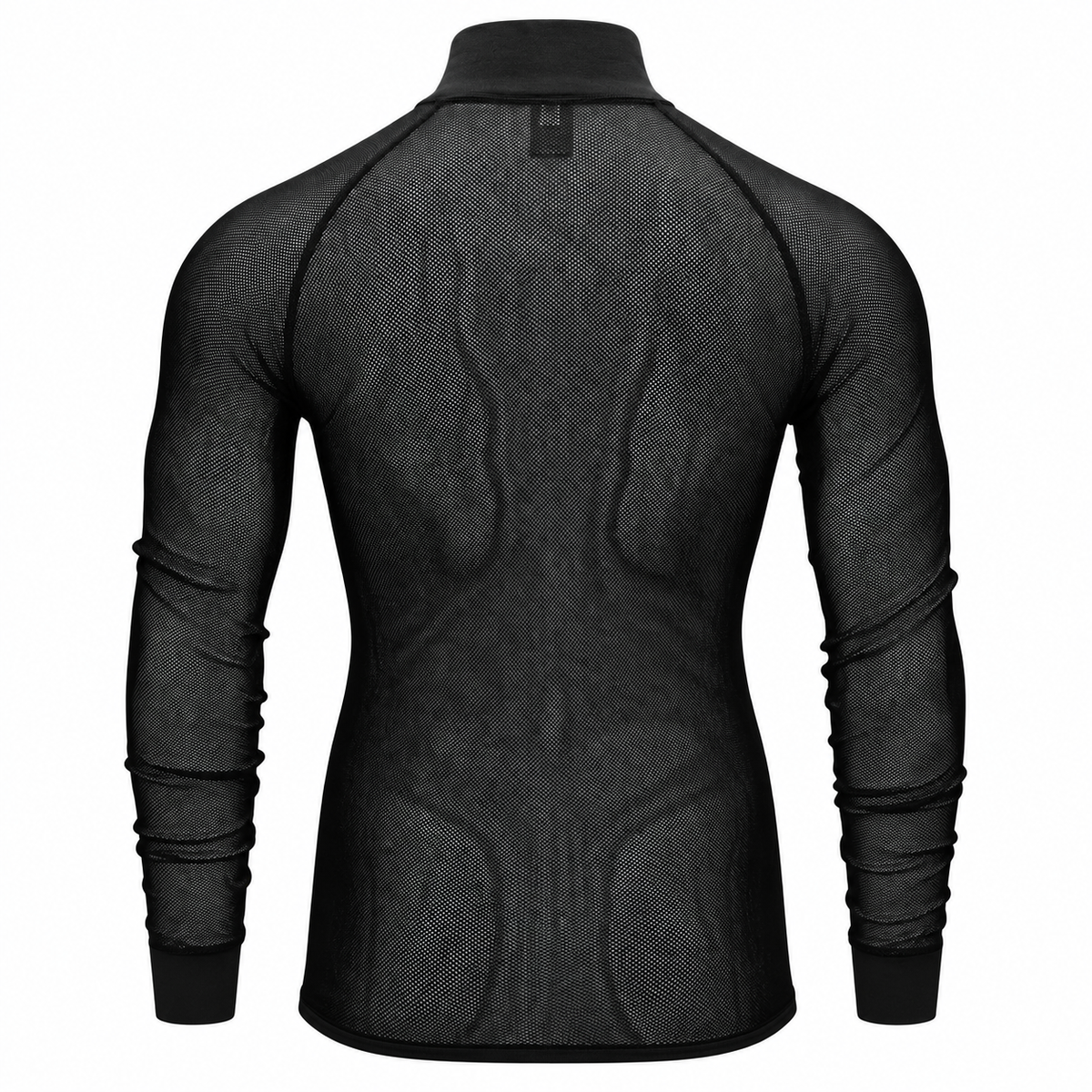 Wool Thermo Light Zip Polo 3/4 Neck Base Layer